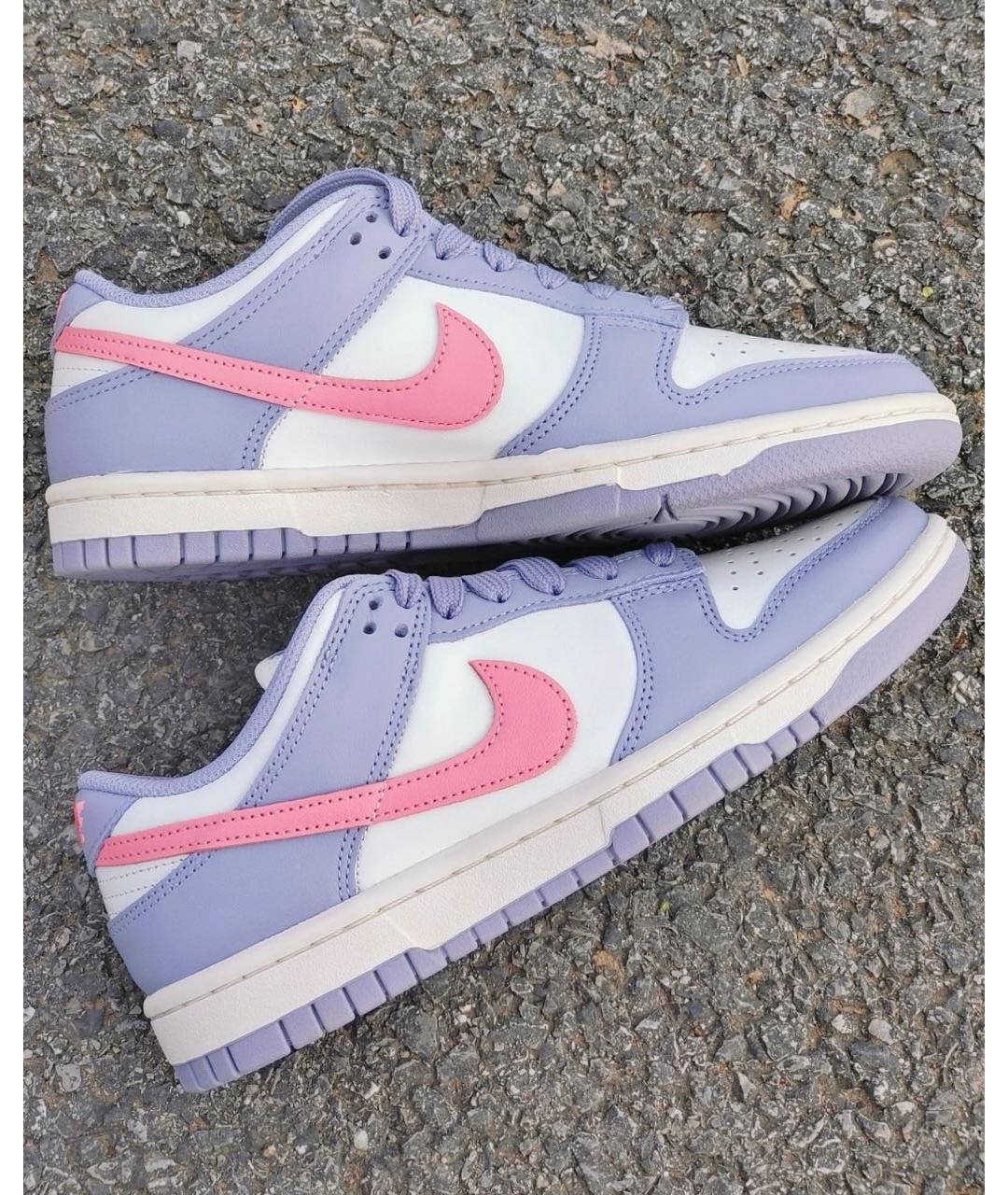 NIKE Фиолетовые кожаные кроссовки, фото 2