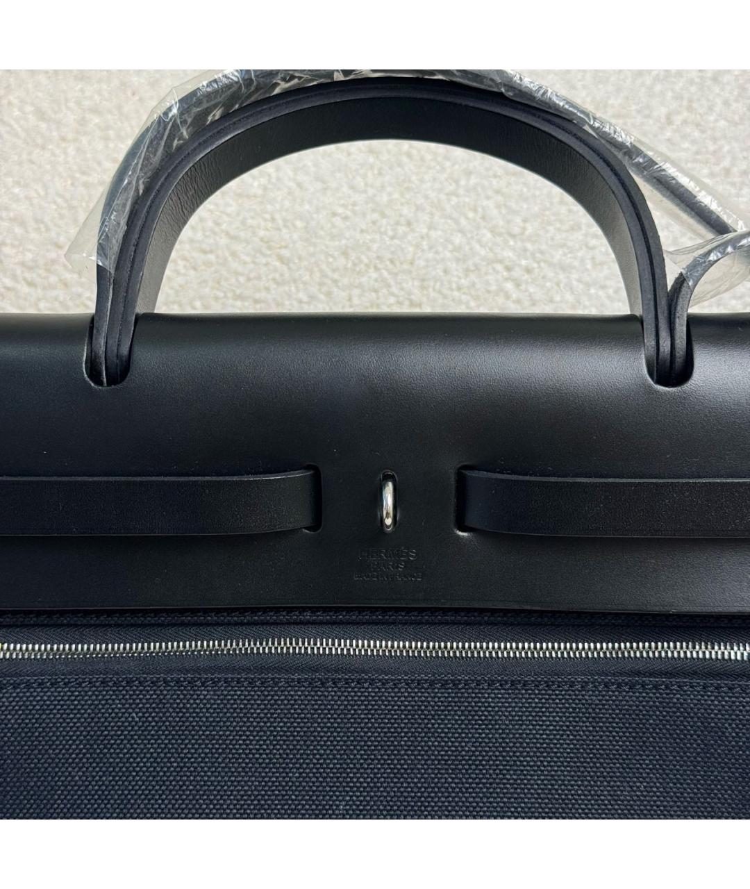 HERMES Черная сумка с короткими ручками, фото 4