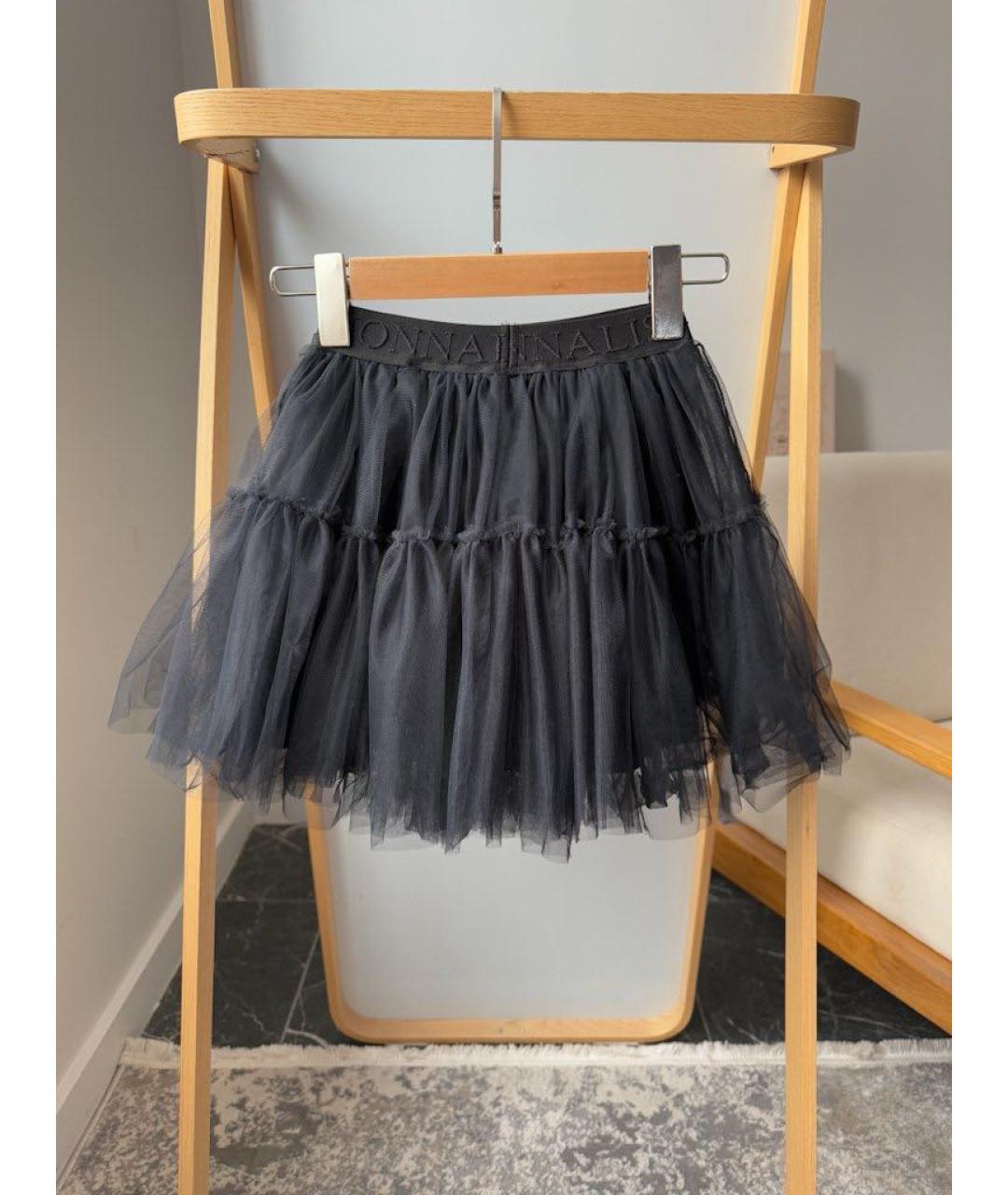 MONNALISA Черная юбка, фото 2