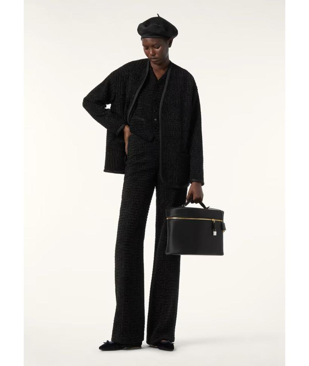 LORO PIANA Черный шелковый жакет/пиджак, фото 2