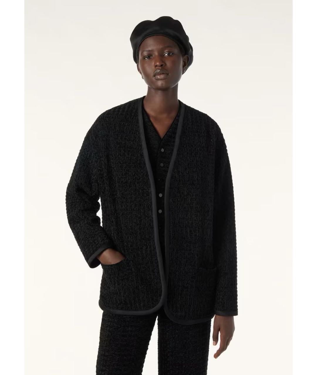 LORO PIANA Черный шелковый жакет/пиджак, фото 3