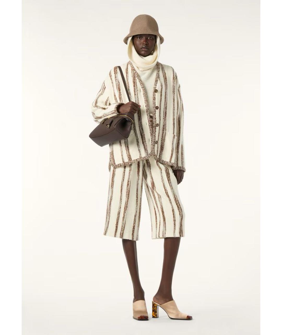 LORO PIANA Бежевый кашемировый жакет/пиджак, фото 2