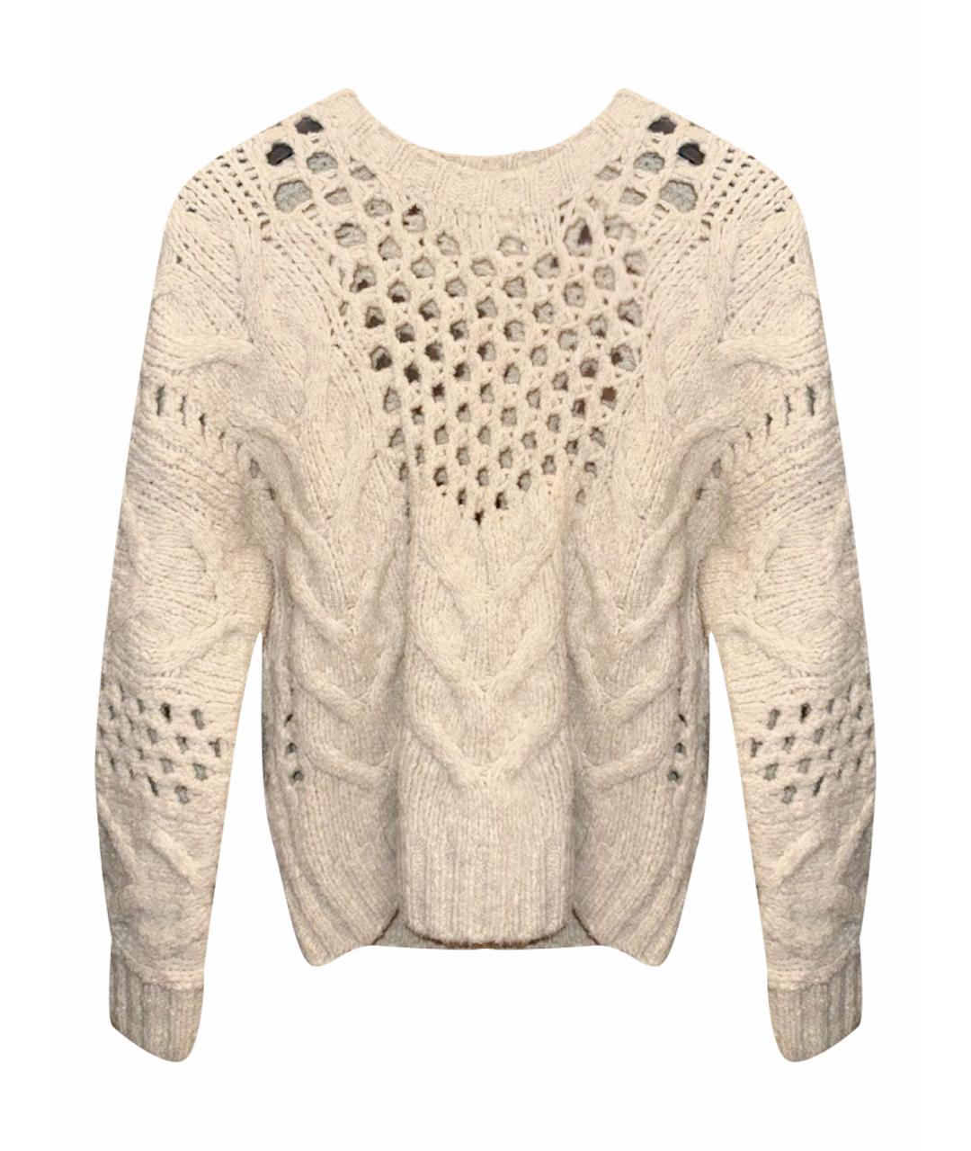 IRO Бежевый шерстяной джемпер / свитер, фото 1