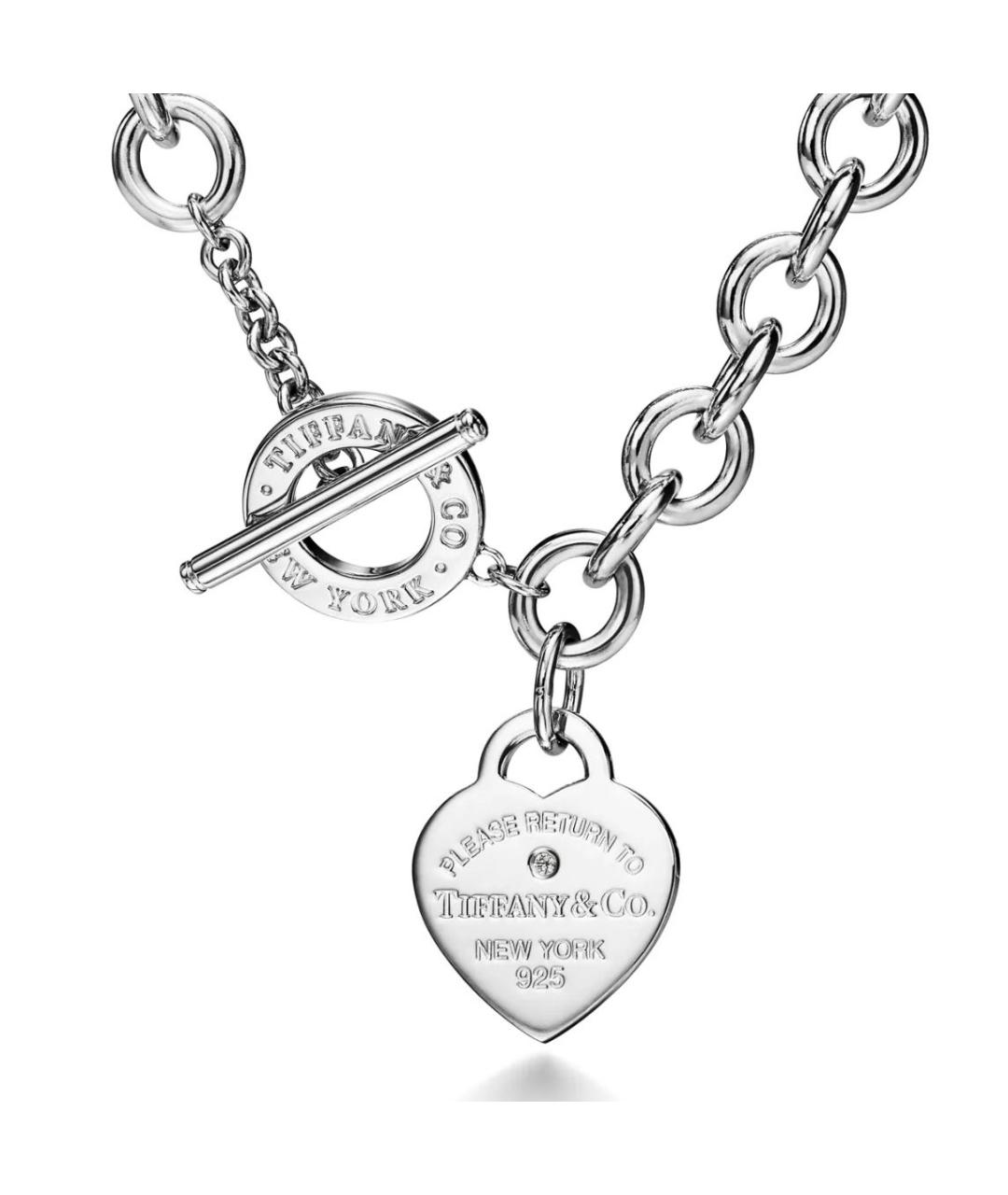 TIFFANY&CO Серебряное серебряное колье, фото 3