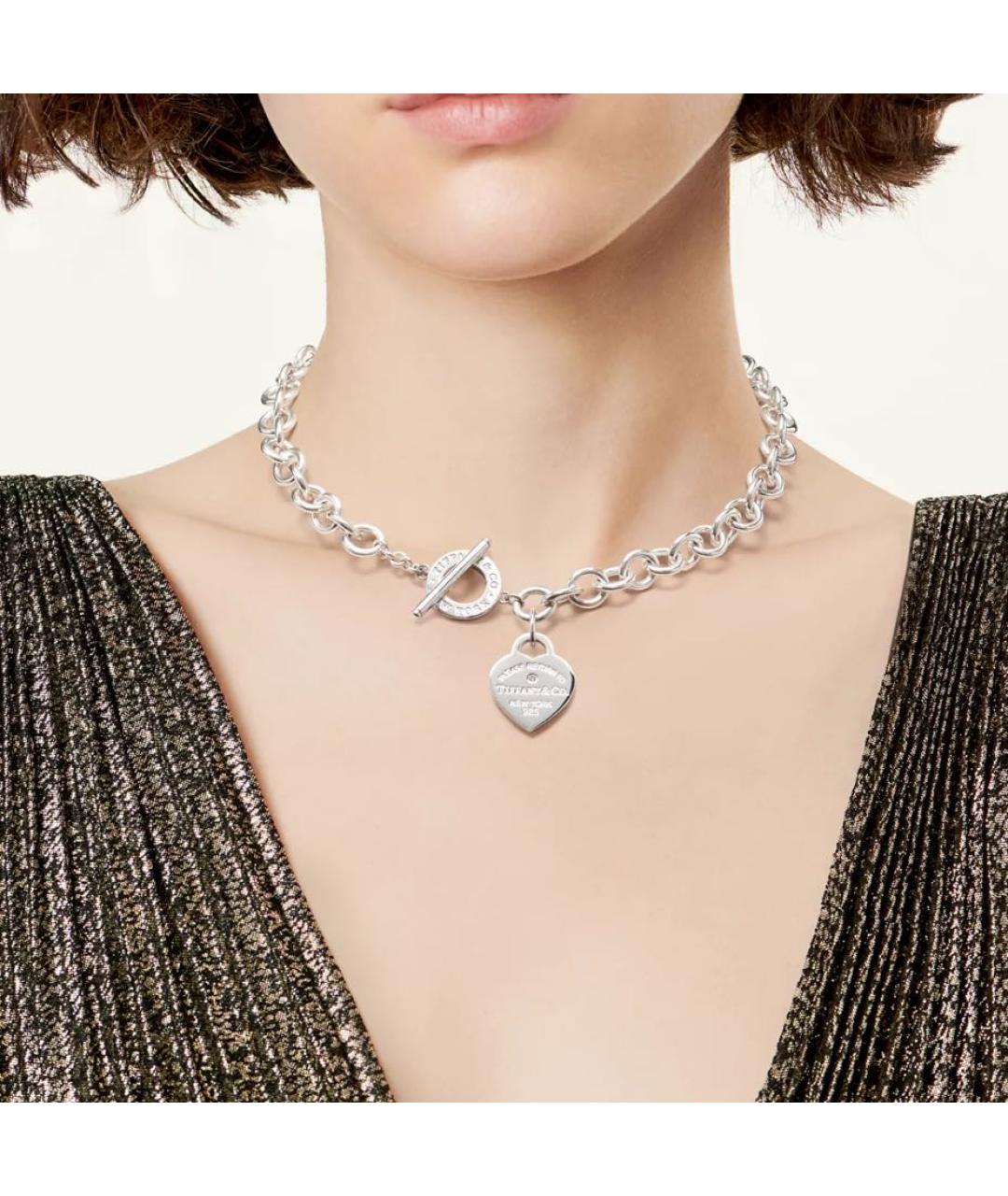 TIFFANY&CO Серебряное серебряное колье, фото 2