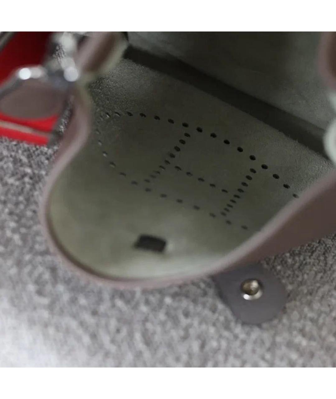 HERMES Коричневая кожаная сумка через плечо, фото 4