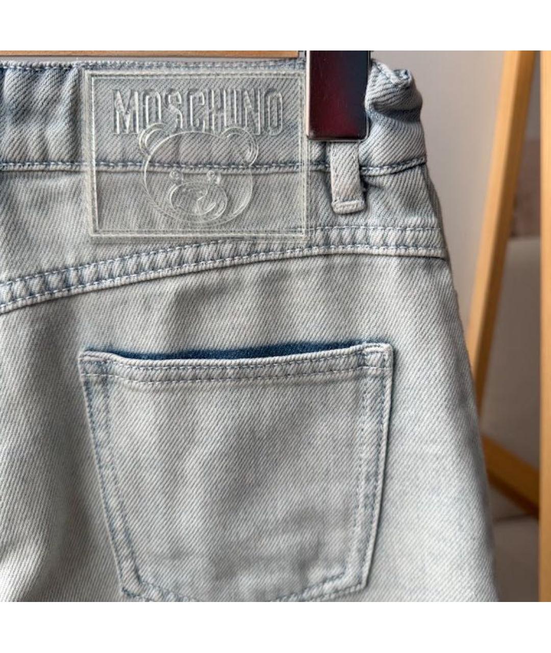 MOSCHINO KIDS Голубые деним брюки и шорты, фото 4