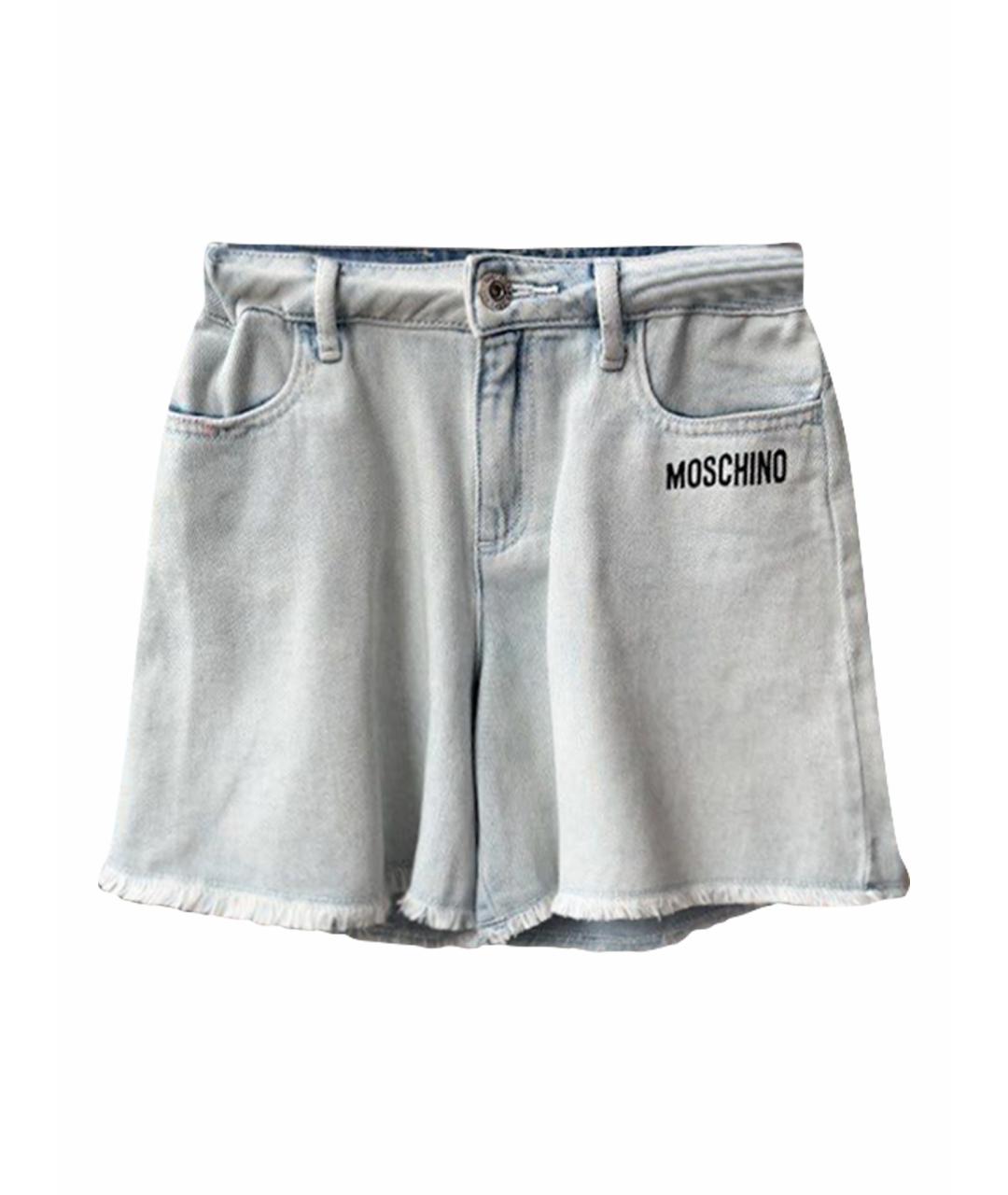 MOSCHINO KIDS Голубые деним брюки и шорты, фото 1