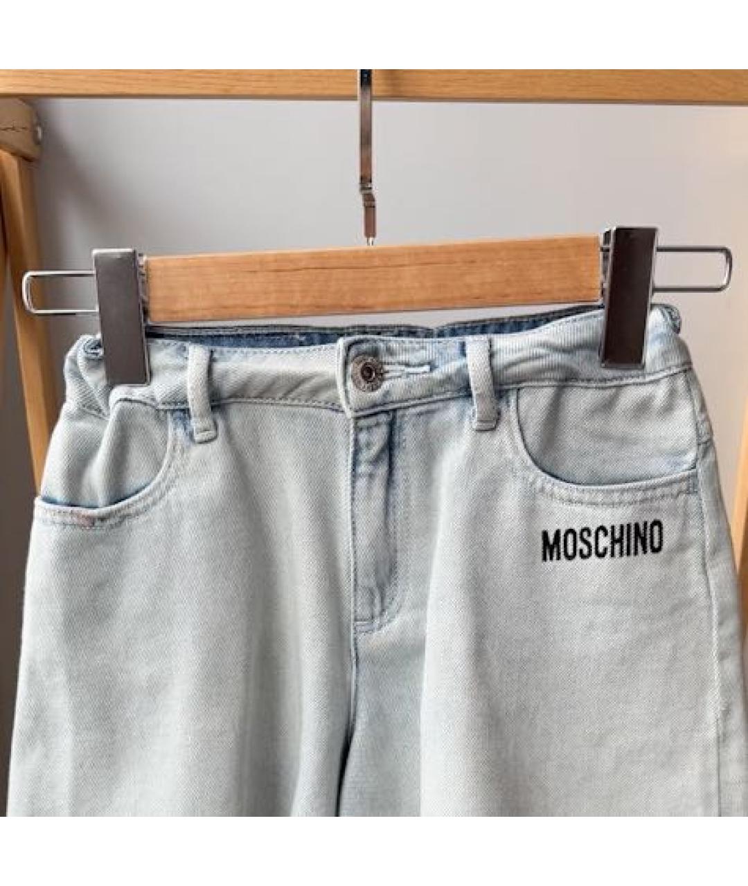 MOSCHINO KIDS Голубые деним брюки и шорты, фото 3