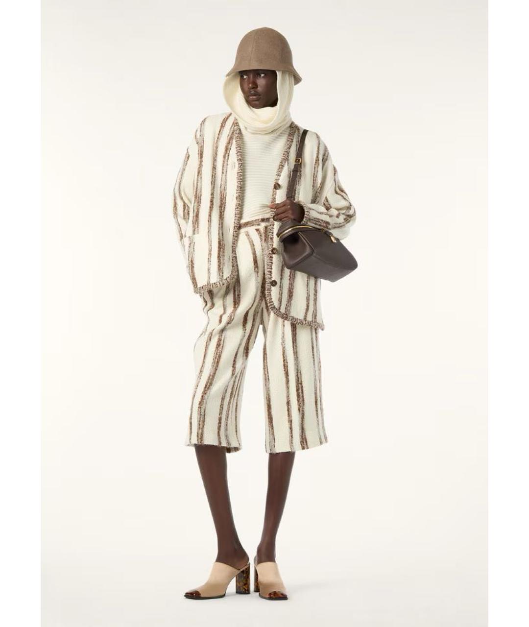 LORO PIANA Бежевые шелковые шорты, фото 4