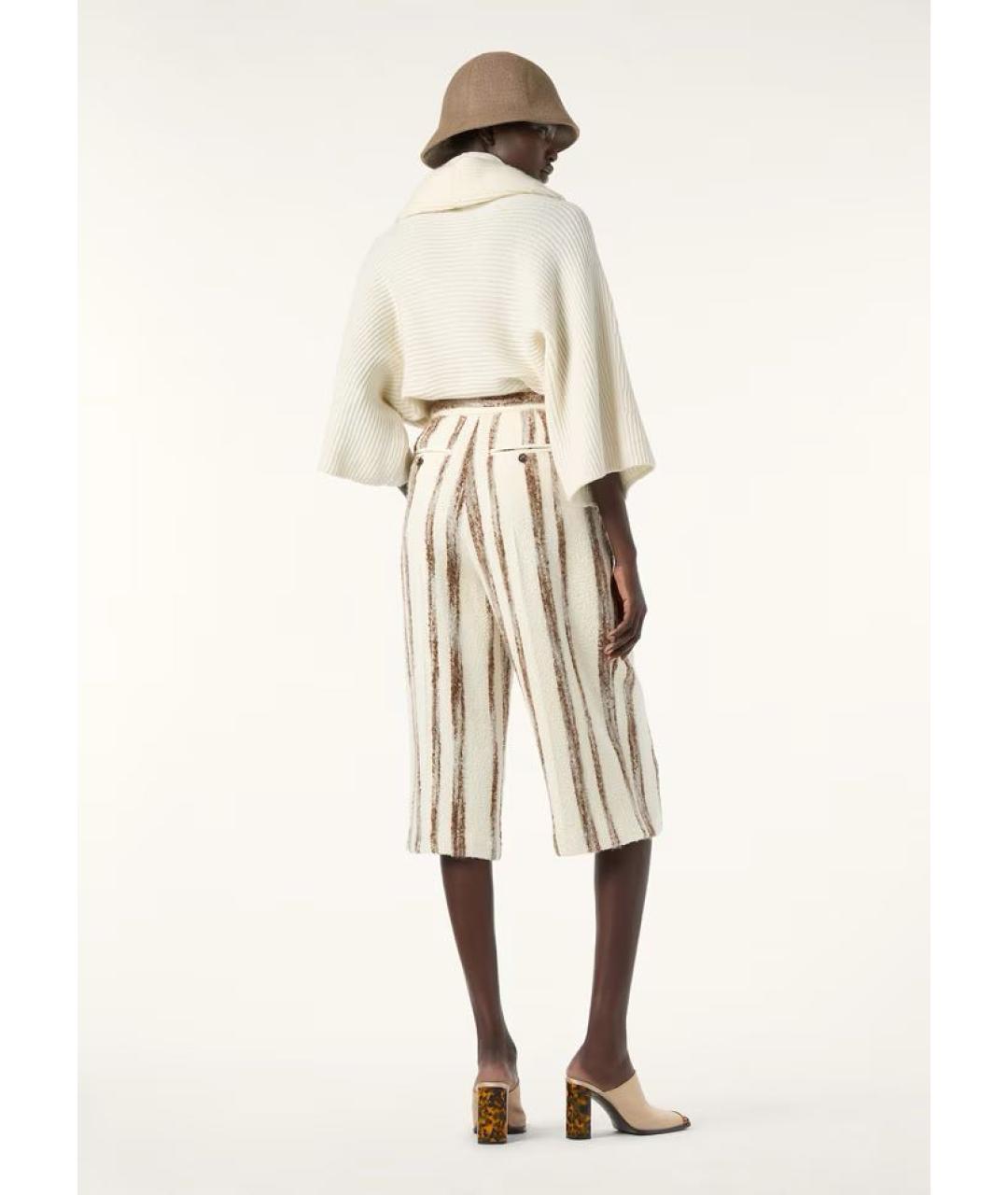 LORO PIANA Бежевые шелковые шорты, фото 5