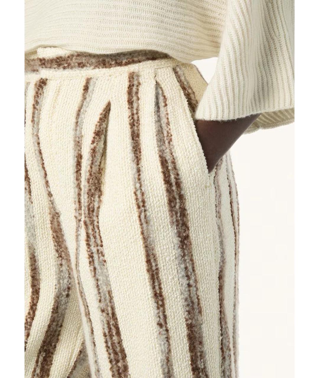 LORO PIANA Бежевые шелковые шорты, фото 2