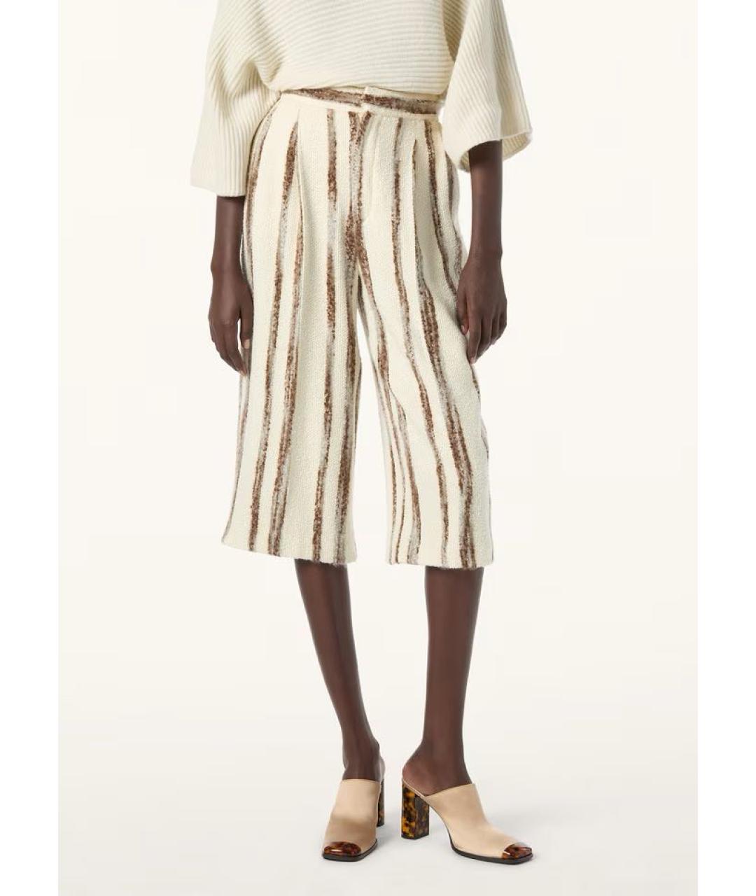 LORO PIANA Бежевые шелковые шорты, фото 3