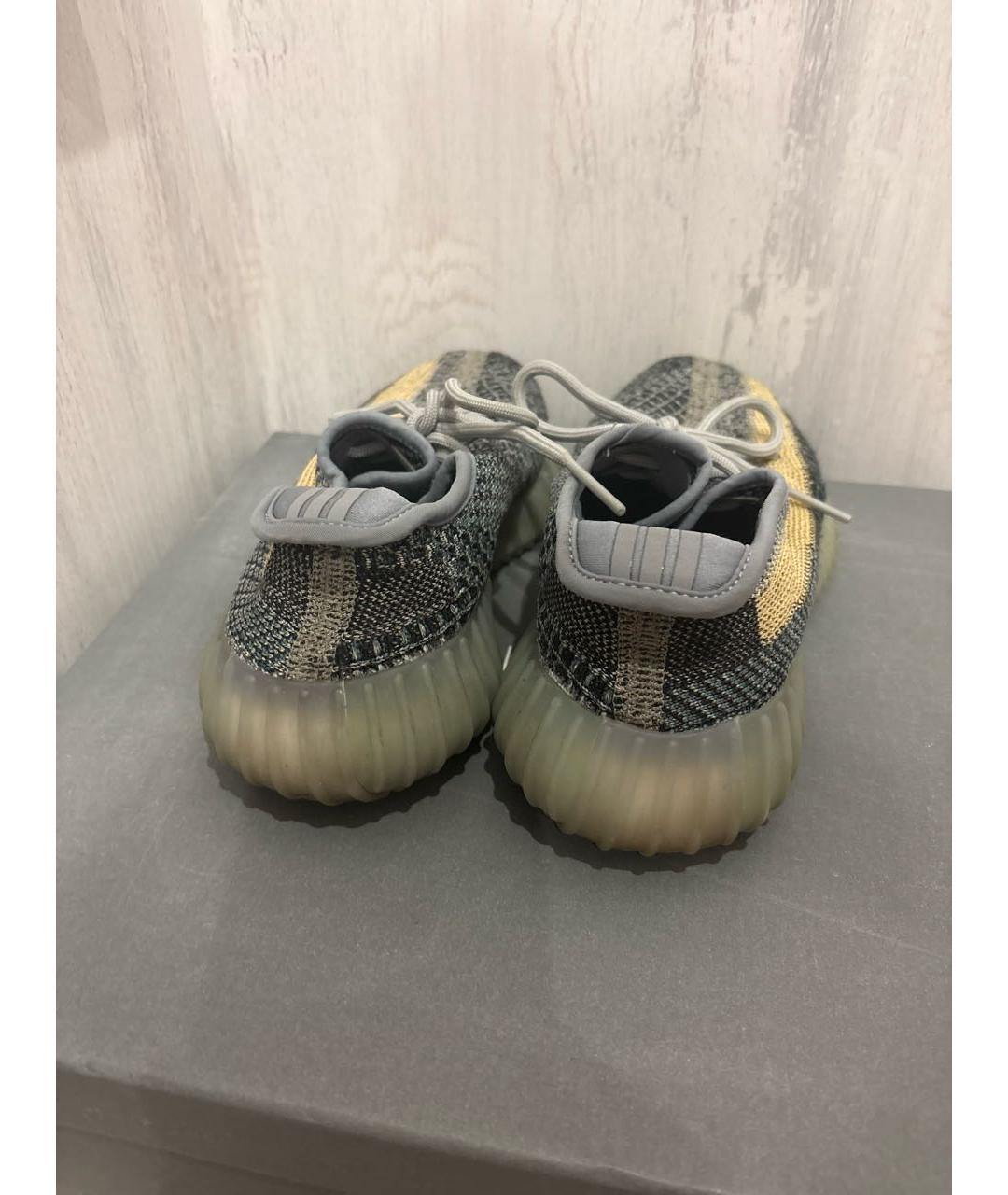 ADIDAS YEEZY Серые текстильные кроссовки, фото 4