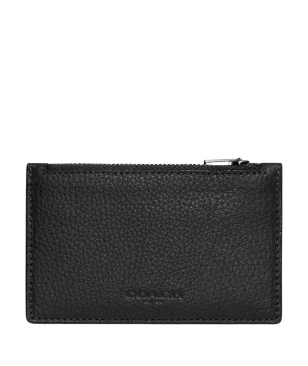 COACH Черный кожаный кардхолдер, фото 1