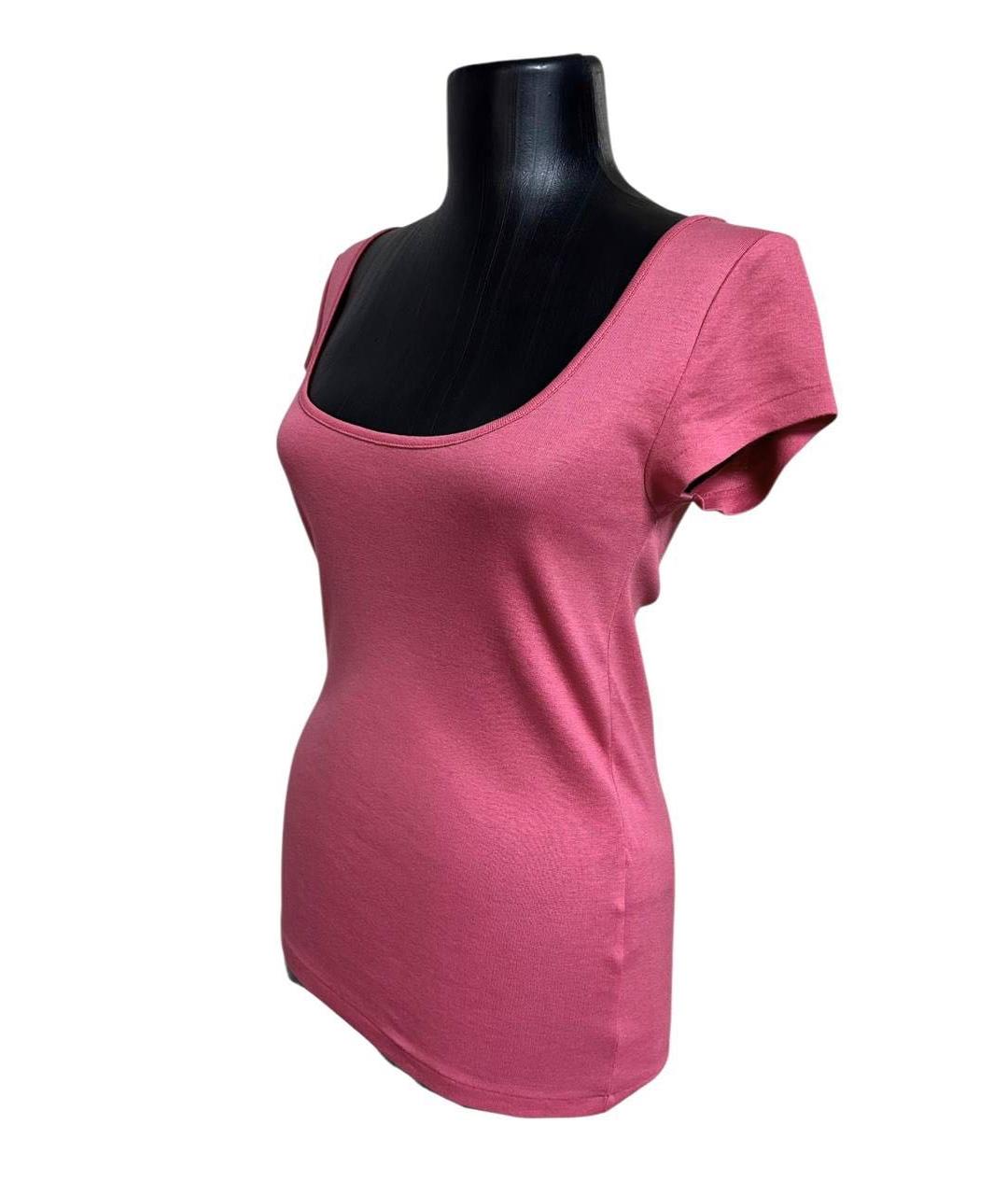 RALPH LAUREN Розовая хлопковая футболка, фото 5