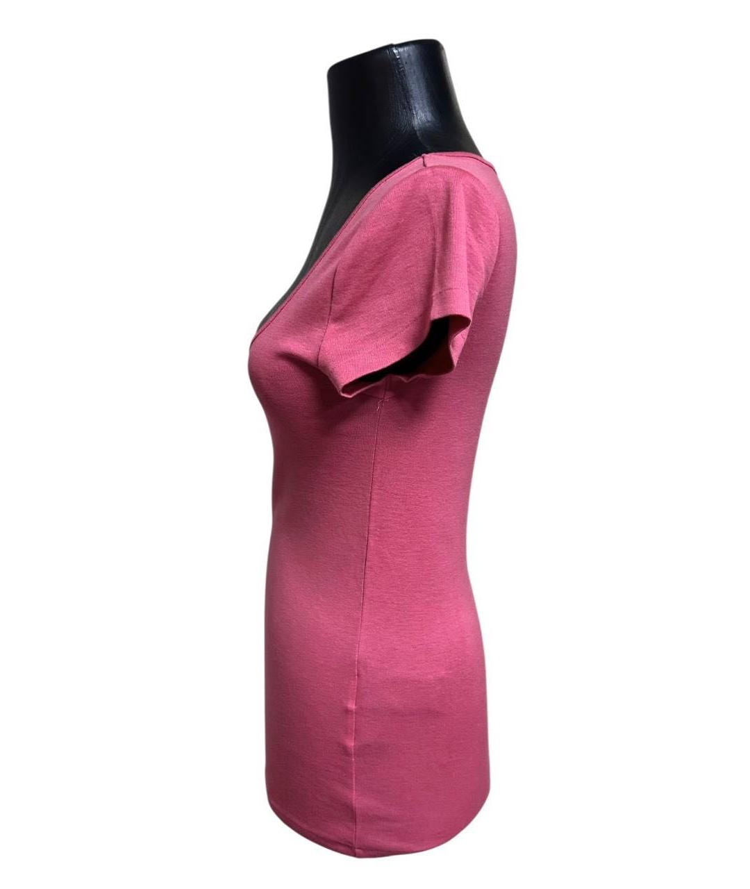 RALPH LAUREN Розовая хлопковая футболка, фото 6