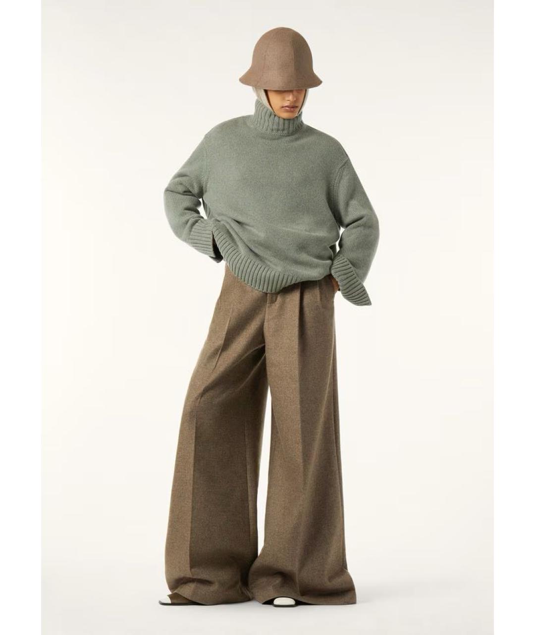 LORO PIANA Зеленая кашемировая водолазка, фото 2
