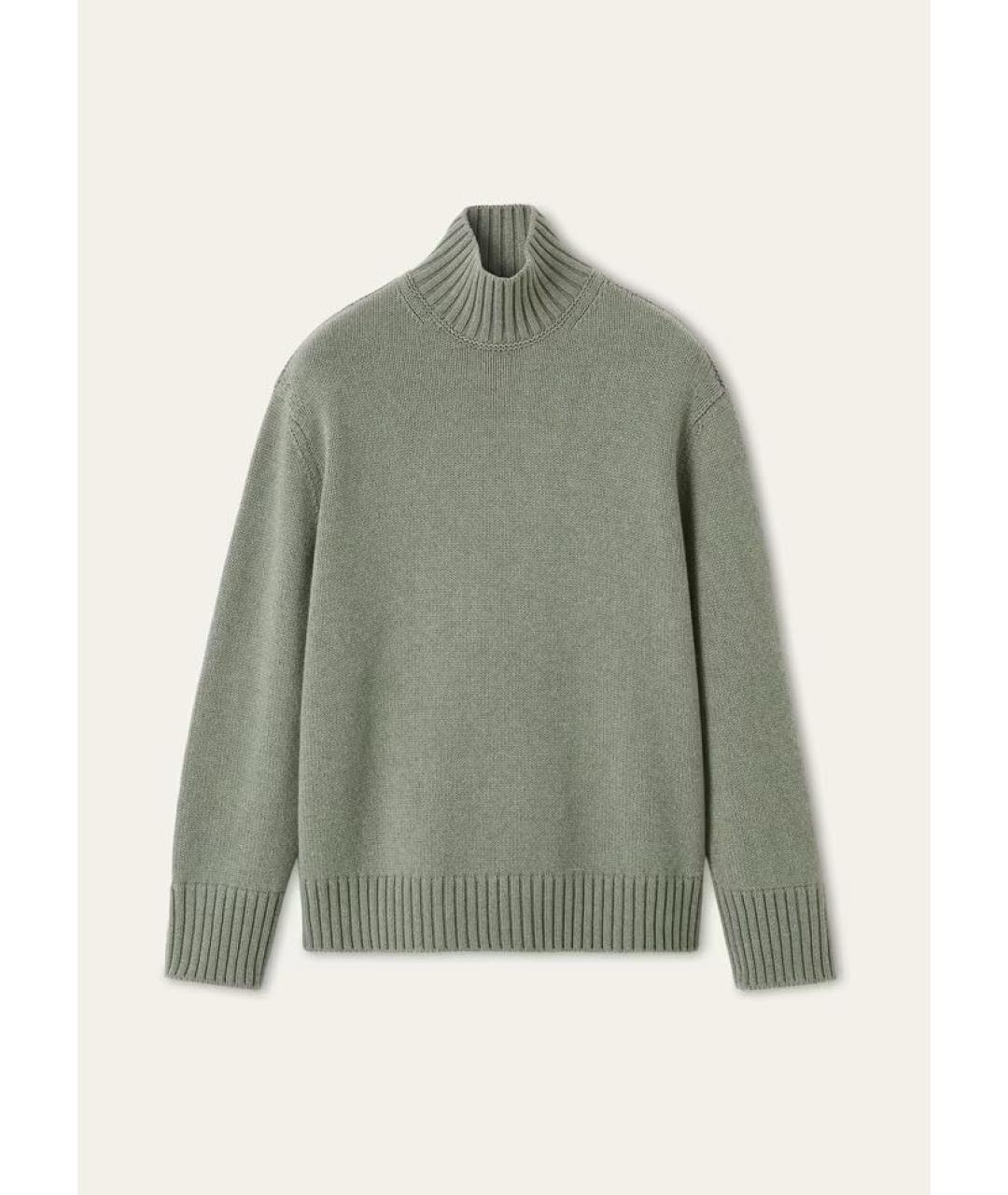 LORO PIANA Зеленая кашемировая водолазка, фото 5