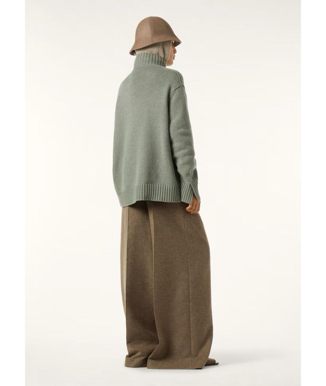 LORO PIANA Зеленая кашемировая водолазка, фото 4