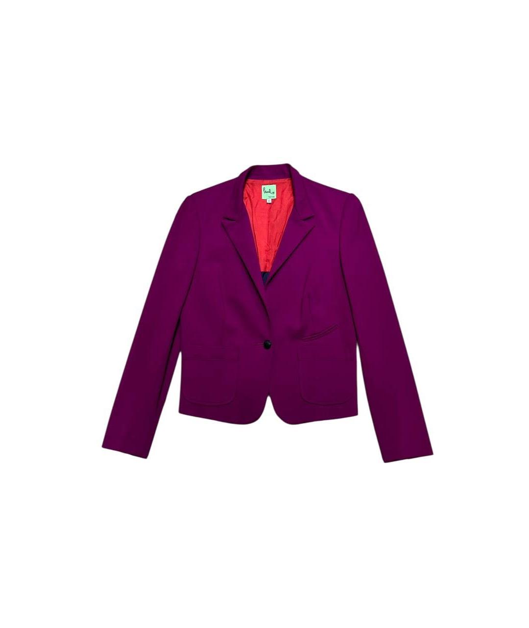 PAUL SMITH Фуксия вискозный жакет/пиджак, фото 7
