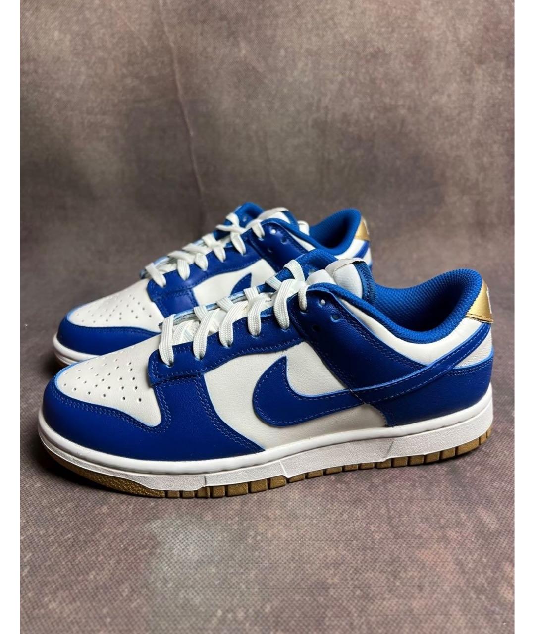 NIKE Синие кожаные кроссовки, фото 2