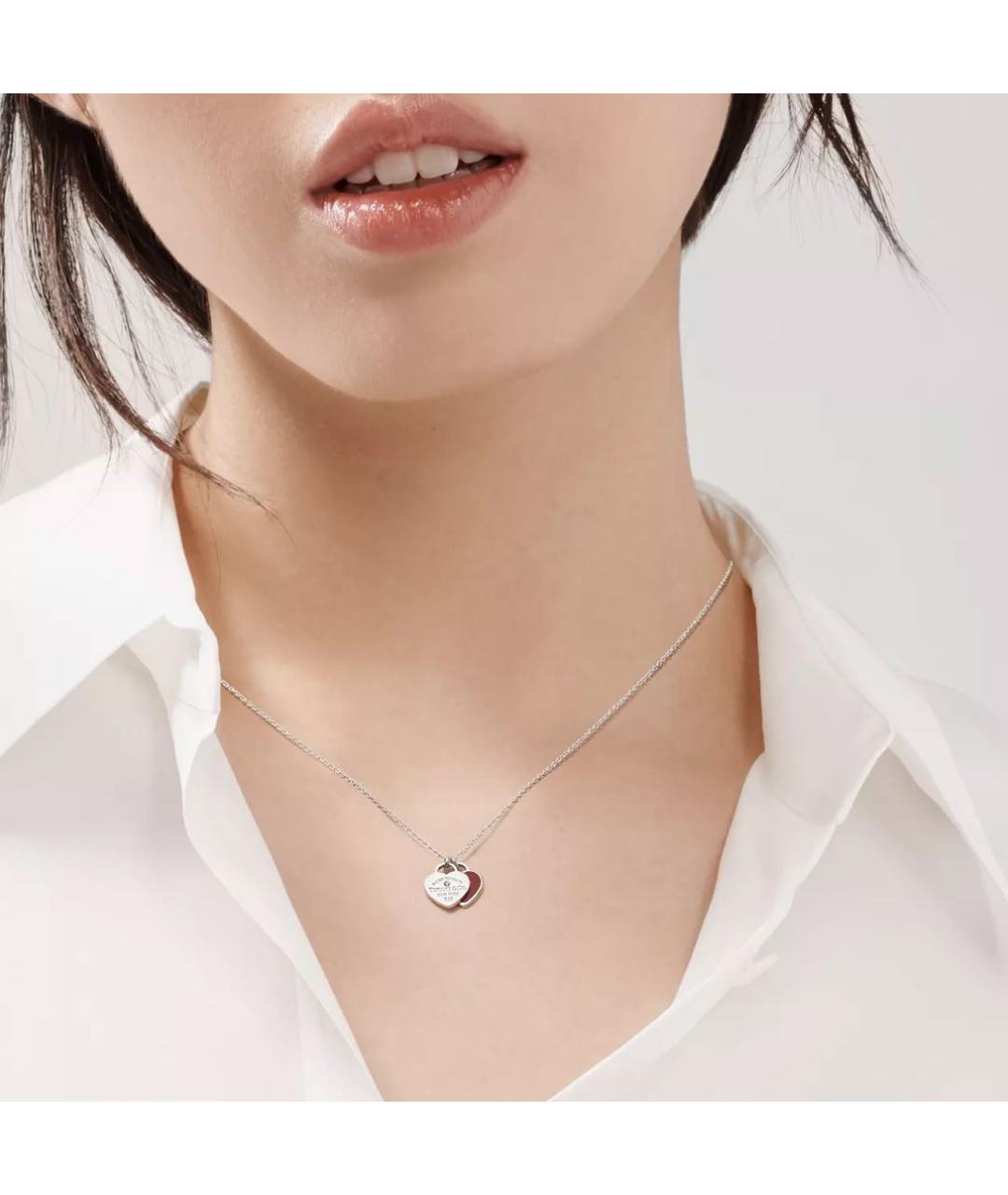 TIFFANY&CO Красное серебряное колье, фото 2