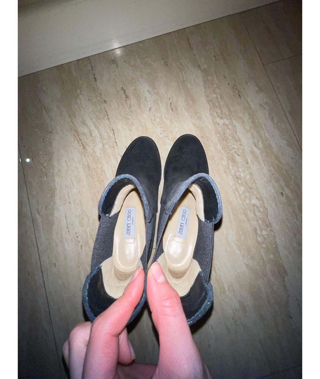 JIMMY CHOO Черные ботильоны, фото 4