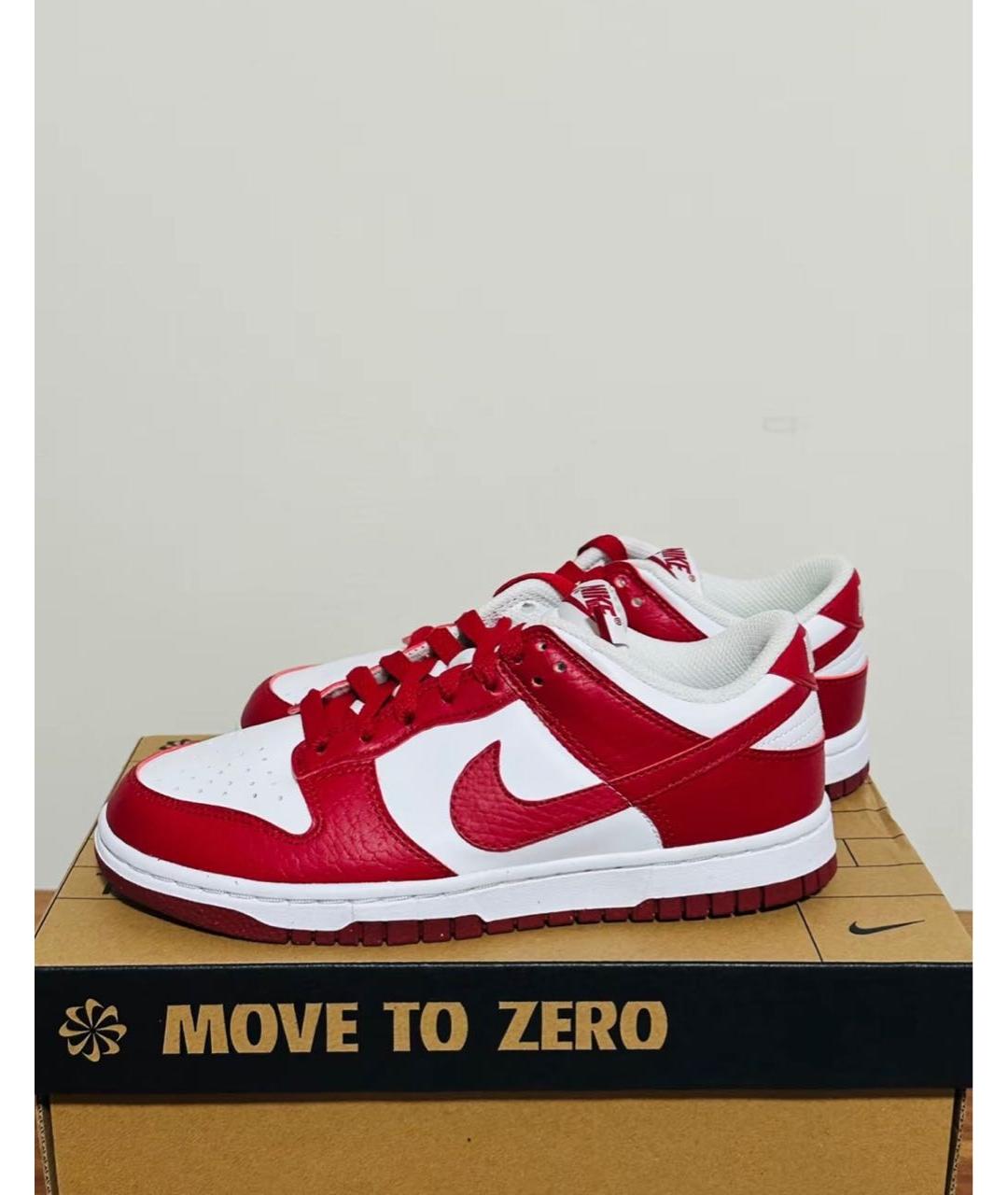 NIKE Красные кожаные кроссовки, фото 2