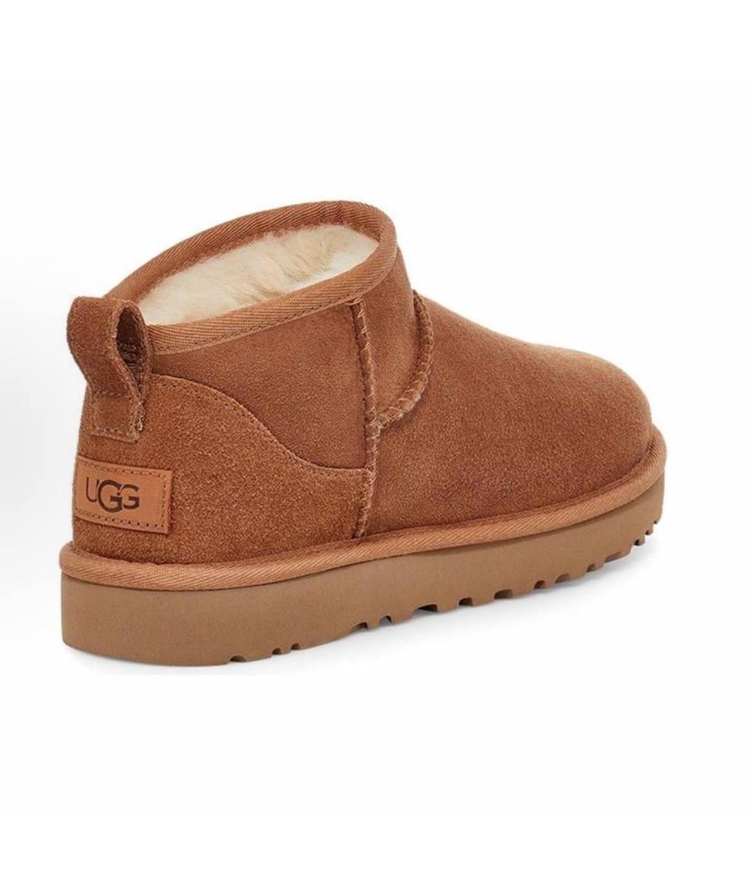 UGG AUSTRALIA Коричневые замшевые полусапоги, фото 4