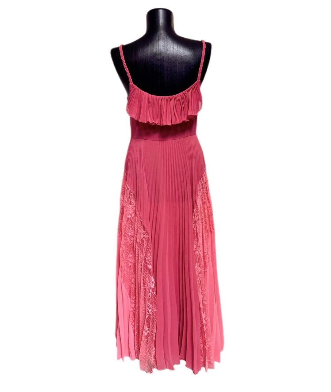 TWIN-SET Коралловое полиэстеровое вечернее платье, фото 2