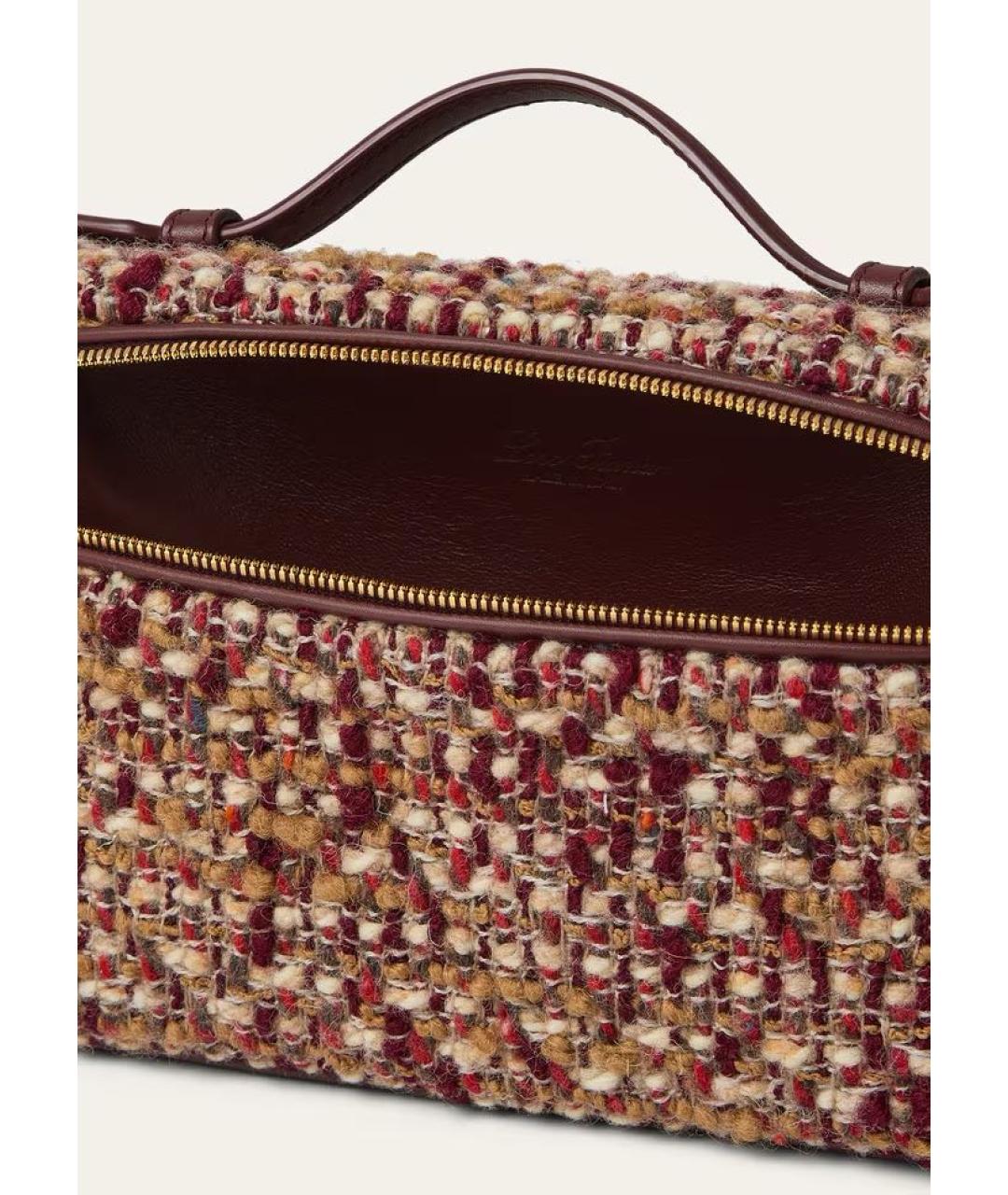 LORO PIANA Мульти шерстяная сумка с короткими ручками, фото 3