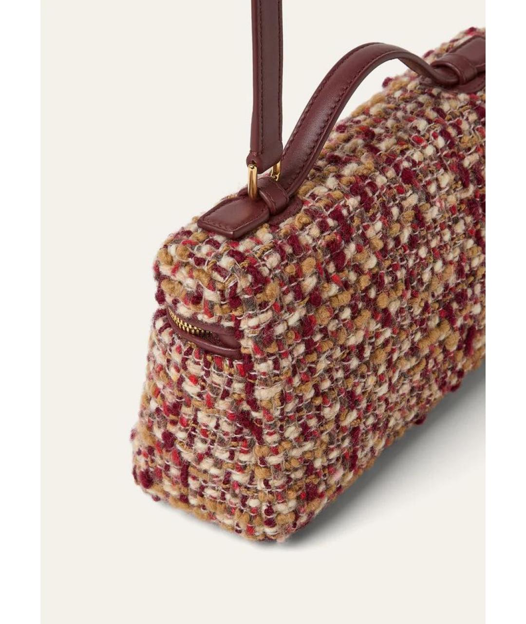 LORO PIANA Мульти шерстяная сумка с короткими ручками, фото 4