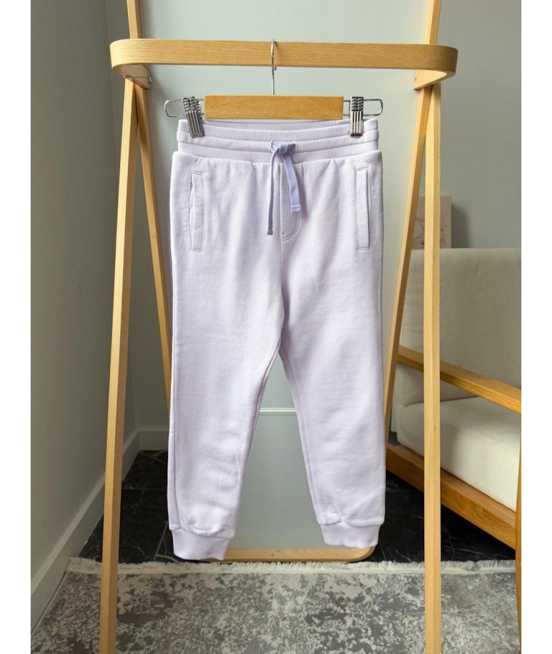 DOLCE & GABBANA KIDS Фиолетовые хлопковые брюки и шорты, фото 5