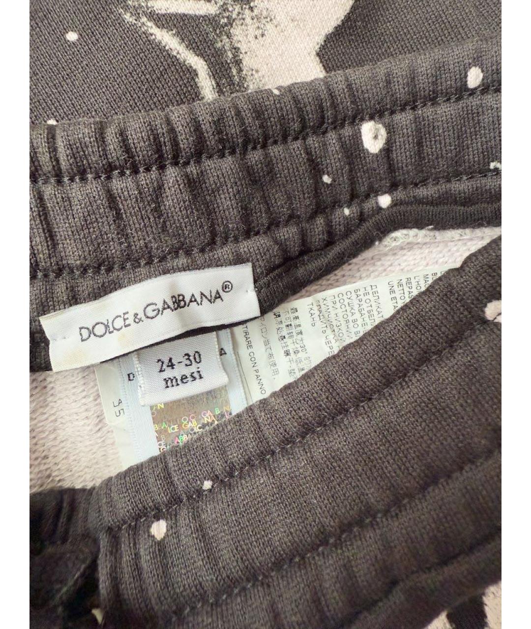 DOLCE & GABBANA KIDS Мульти хлопковые брюки и шорты, фото 4