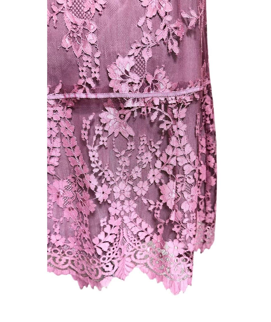 TWIN-SET Розовый полиэстеровый сарафан, фото 6