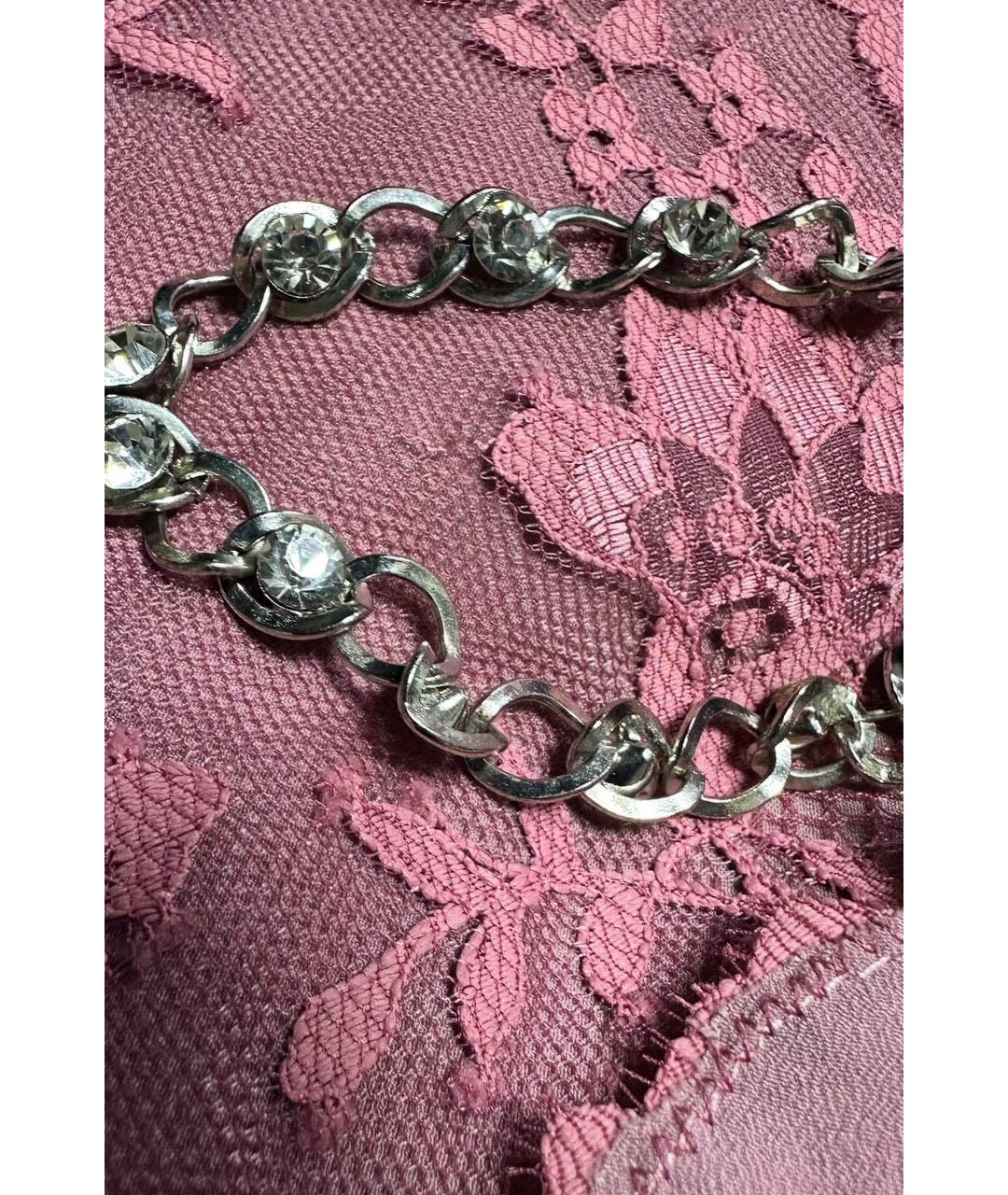 TWIN-SET Розовый полиэстеровый сарафан, фото 3