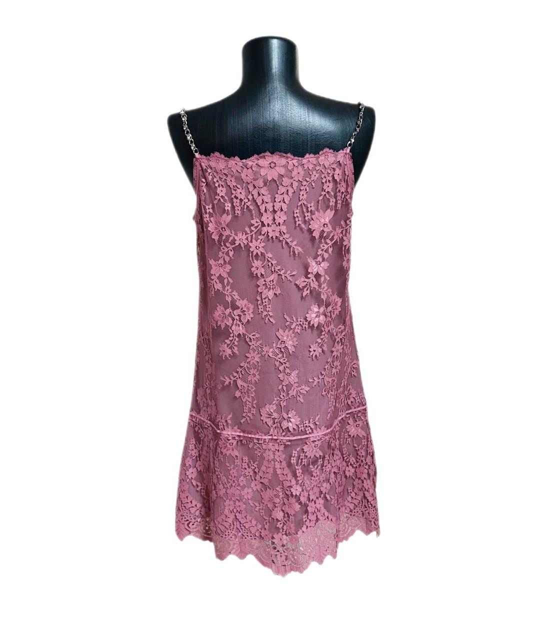 TWIN-SET Розовый полиэстеровый сарафан, фото 2