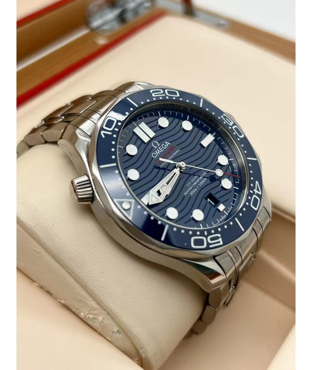 OMEGA Синие часы, фото 4