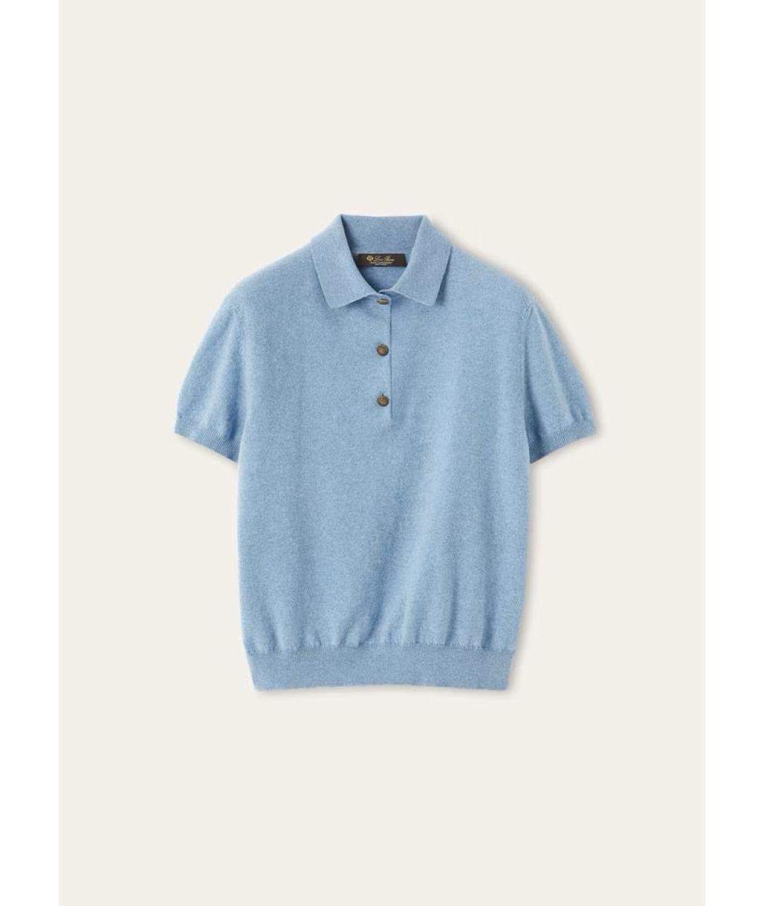 LORO PIANA Голубой кашемировый джемпер / свитер, фото 5