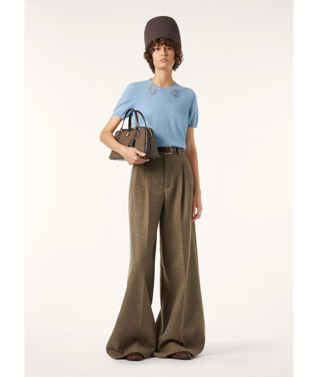 LORO PIANA Голубой кашемировый джемпер / свитер, фото 2