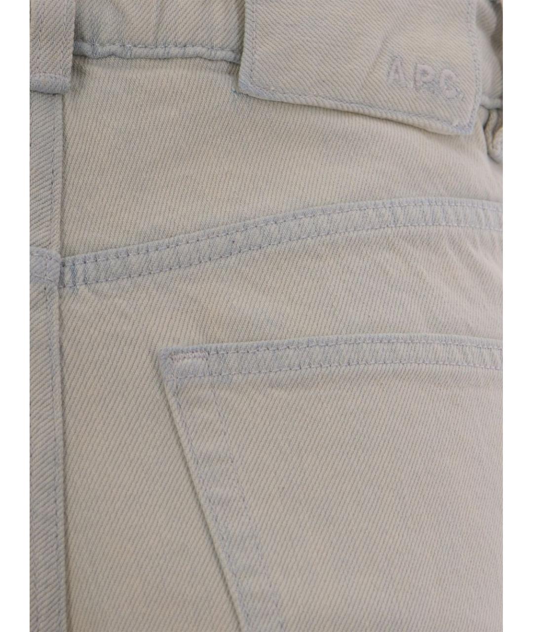 A.P.C. Мульти хлопковые прямые джинсы, фото 3