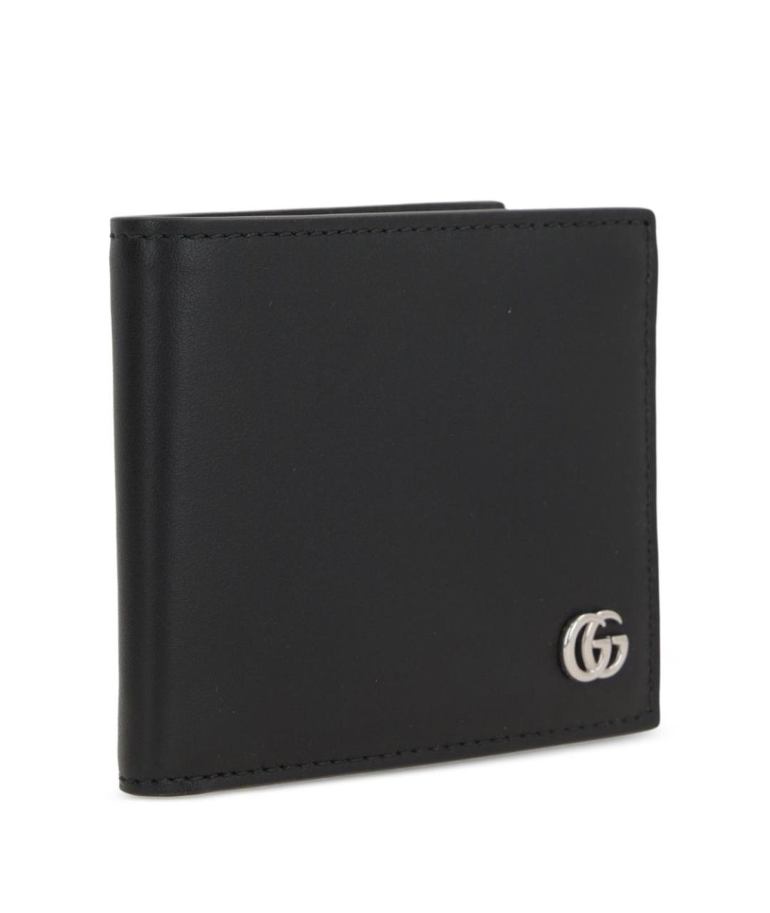 GUCCI Черный кожаный кошелек, фото 4