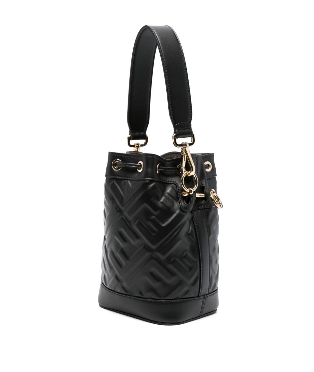 FENDI Черная кожаная сумка через плечо, фото 2