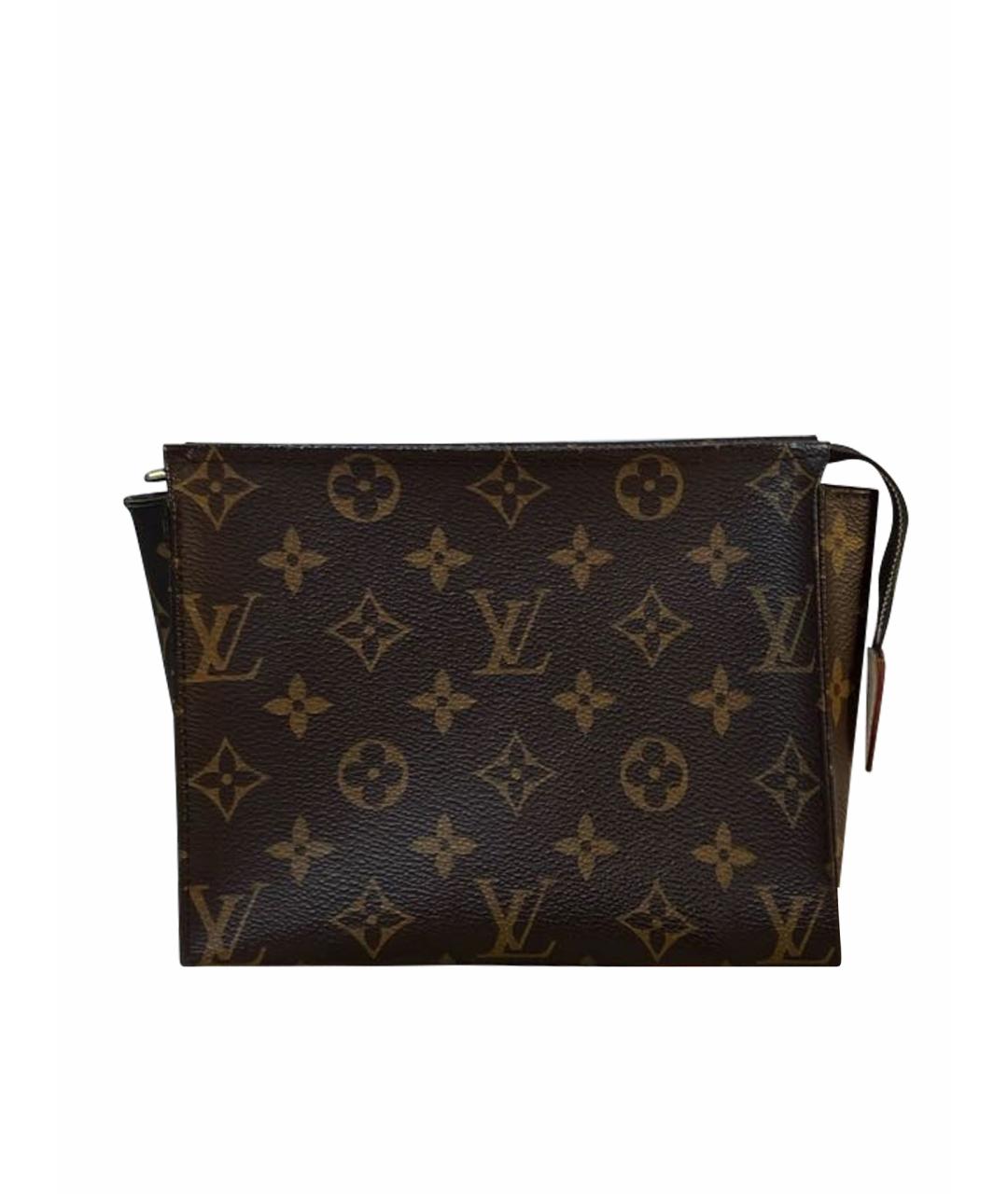 LOUIS VUITTON Коричневая косметичка, фото 1