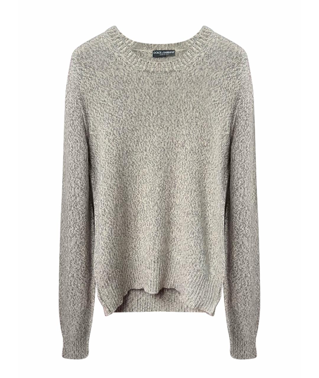 DOLCE&GABBANA Бежевый кашемировый джемпер / свитер, фото 1