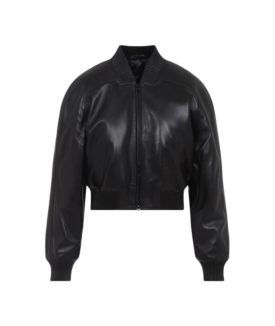 PHOEBE PHILO Черная кожаная куртка, фото 1
