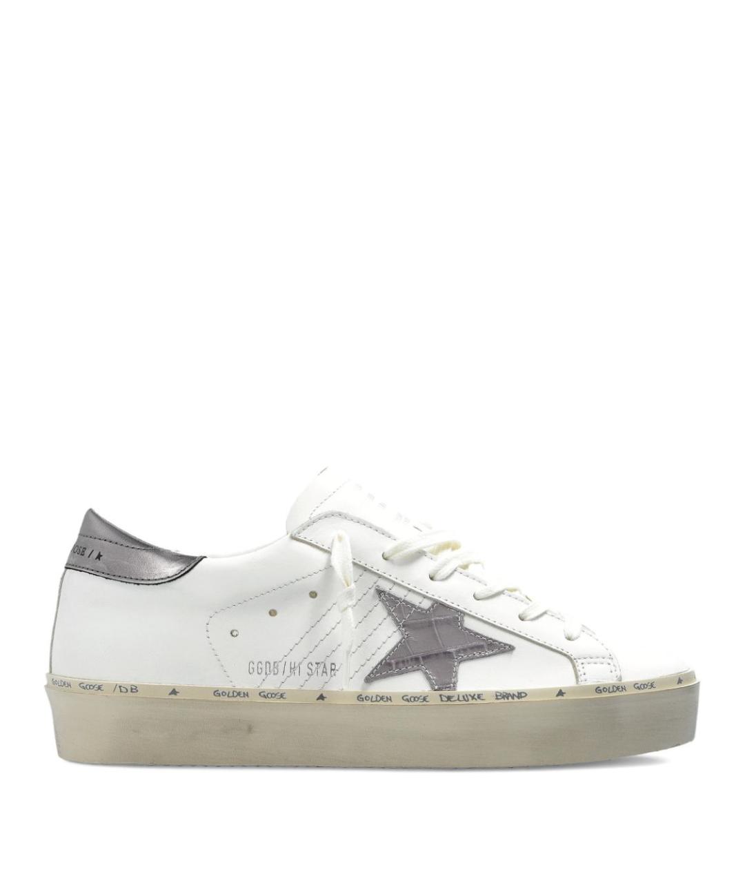 GOLDEN GOOSE DELUXE BRAND Белые кожаные кроссовки, фото 1