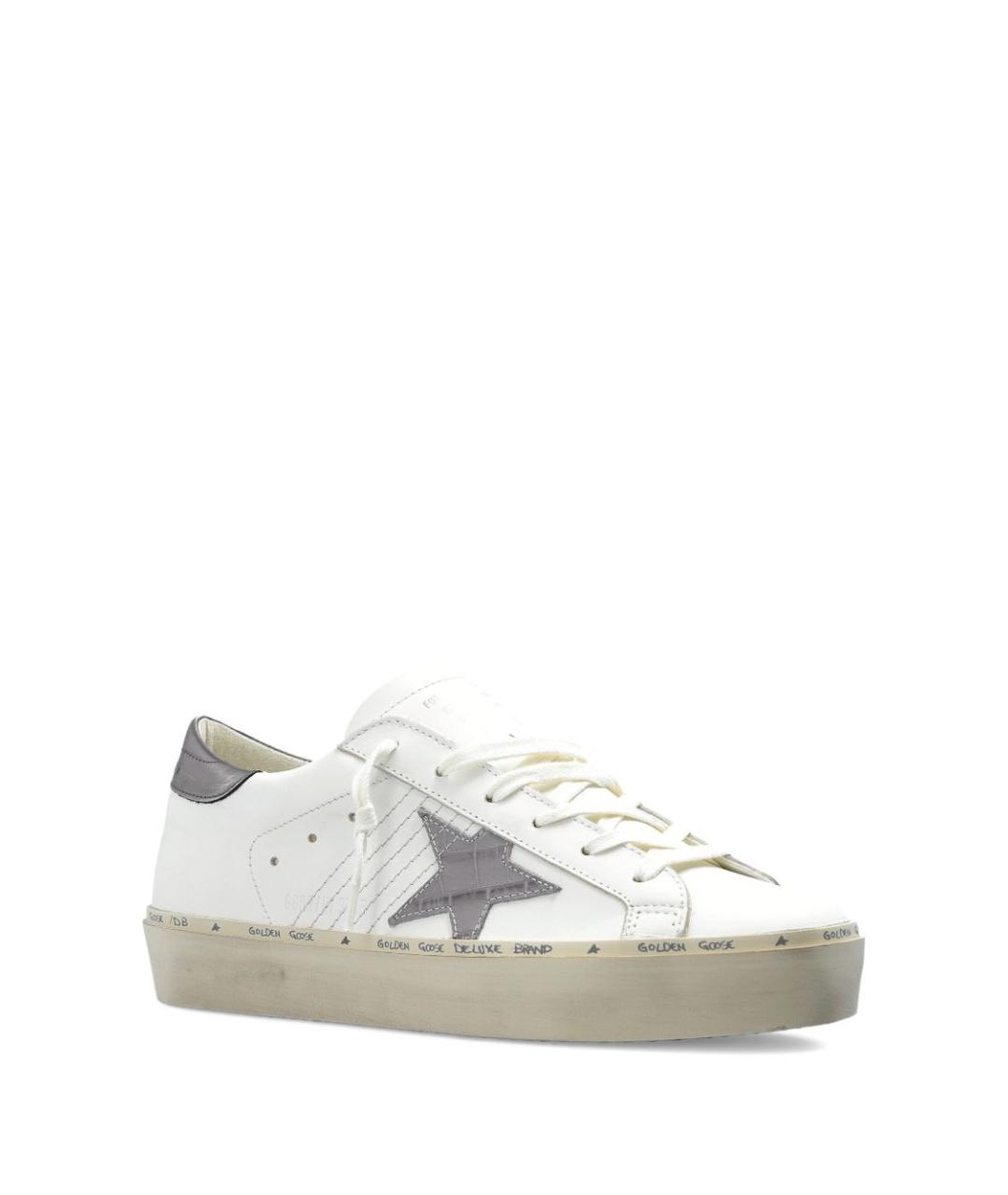 GOLDEN GOOSE DELUXE BRAND Белые кожаные кроссовки, фото 2