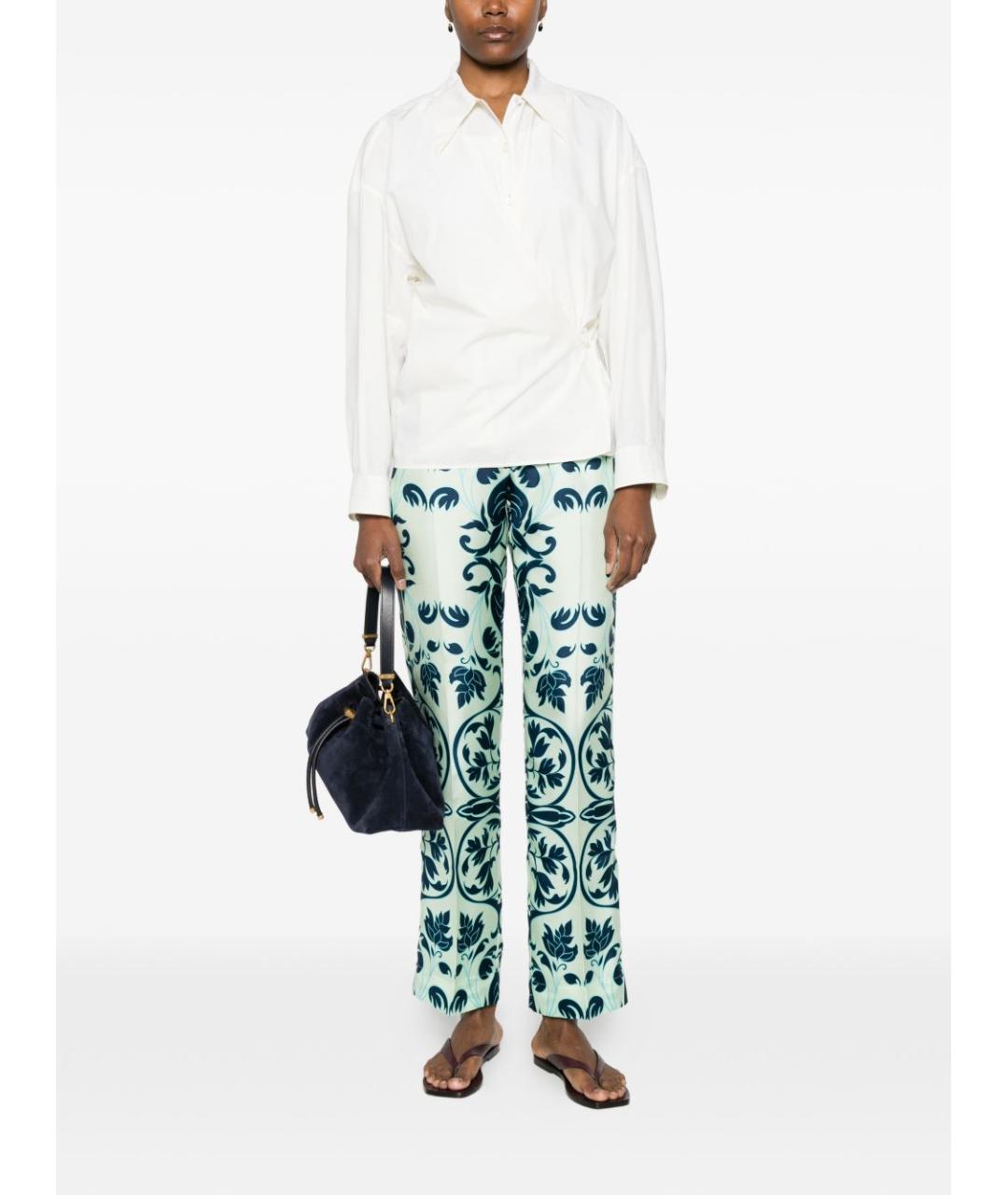 F.R.S FOR RESTLESS SLEEPERS Синие прямые брюки, фото 3